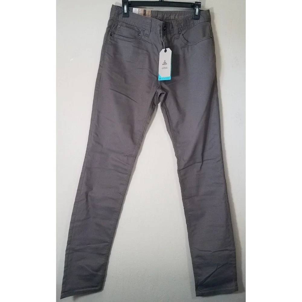Prana‎ Bridger Jeans Men 30x36 Slim Fit Straight Denim Organic Mud Brown NEW